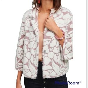 NWOT Meadow Rue By Anthropology Floral Cardigan SZ XS